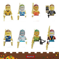 WUHUI 8Pcs Ninjago ตุ๊กตุ่นตัวเล็กอาคารชุด ของเล่นบล็อกตัวต่ออิฐก่อสร้างสำหรับโรงเรียนเด็กอายุ3 Kids Toys แม่เหล็กรถไฟแบรนด์