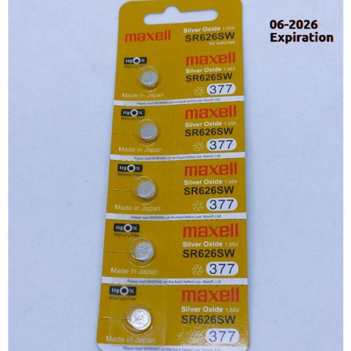 Maxell SR626 Japan Made Original Battery 377 SR626SW Maxell 626 Lazada PH
