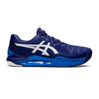 Asics รองเท้าเทนนิสผู้ชาย Gel-Resolution 8 (2E) | Dive Blue/White ( 1041A113-405 )