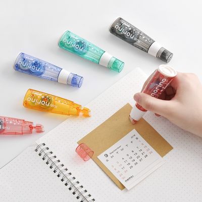 1pcs Plus Norino Star Point Glue Roll Type Portable Size Photo Safe Double Side Tape Adhesive for Diary Album School A7251