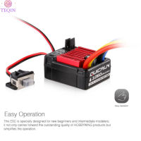 TEQIN 60A กันน้ำแปรง ESC แบบสองทางมีฟังก์ชั่นเบรคสำหรับ SCX10ปีนรถ