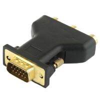 (IRepairParts) VGA 15ขาตัวผู้ถึง3 RCA ส่วนประกอบอะแดปเตอร์ตัวเมีย