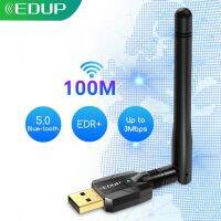 100เมตร BT5.0 100เมตร BT5.0 EDUP ตัวแปลงบลูทูธอะแดปเตอร์ Bluetooth5.1 USB 100เมตรบลูทูธแบบดองเกิลเครื่องรับสัญญาณไร้สาย EDR ระยะไกลสำหรับพีซีและเดสก์ท็อป