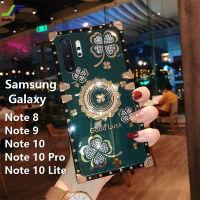 JieFie เคสโทรศัพท์ Samsung Galaxy,เคสสี่เหลี่ยมพร้อมขาตั้งแบบแหวนสำหรับ Samsung Galaxy Note 10 Lite / Note 8 / Note 9 / Note 10 / Note 10 Pro