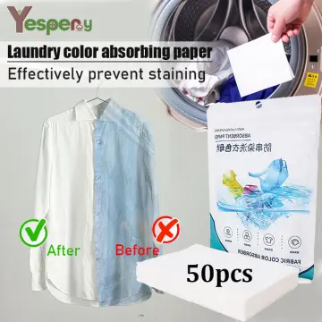 50 Sheets Color Catcher Grabber Anti Cloth Dyed Washing Piece Mixed Dyeing  Proof