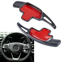 For Mercedes Benz C E CLA GLC GLA 2015 Paddle Shifter Extension Shift Paddle Blade Carbon Fiber