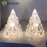 HZZKZZ Light Candle Atmosphere Lamp Creative Christmas Tree Shape Crystal Diamond Desk Lamp MIni Night Light Warm/White/RGB