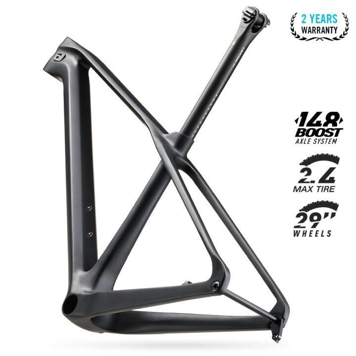 2022 Lexon 29 Full Carbon Frame Mountain Bike Frame Boost 148MM Hardtail MTB Carbon Frame 15/17