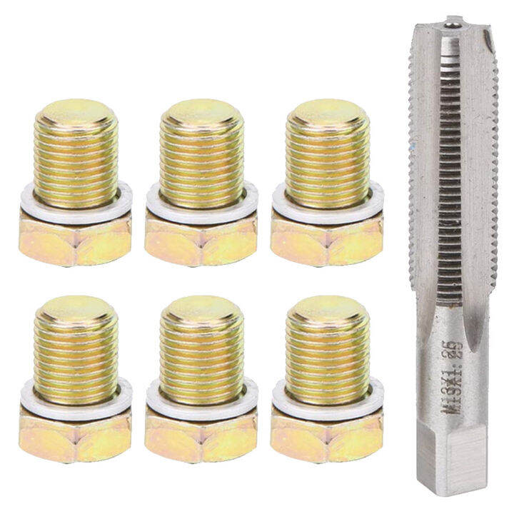 Kereta Sump Drain Plug Repair Kit M13x1.25mm Metal Iron Oil Pan Drain