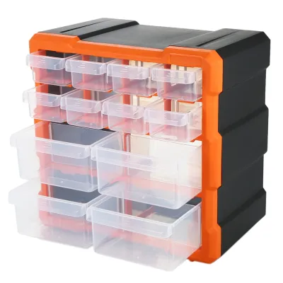 Drawer PP+PS Parts Storage Box Multiple Compartments Slot Hardware Box Organizer Craft Cabinet Tools Components Container