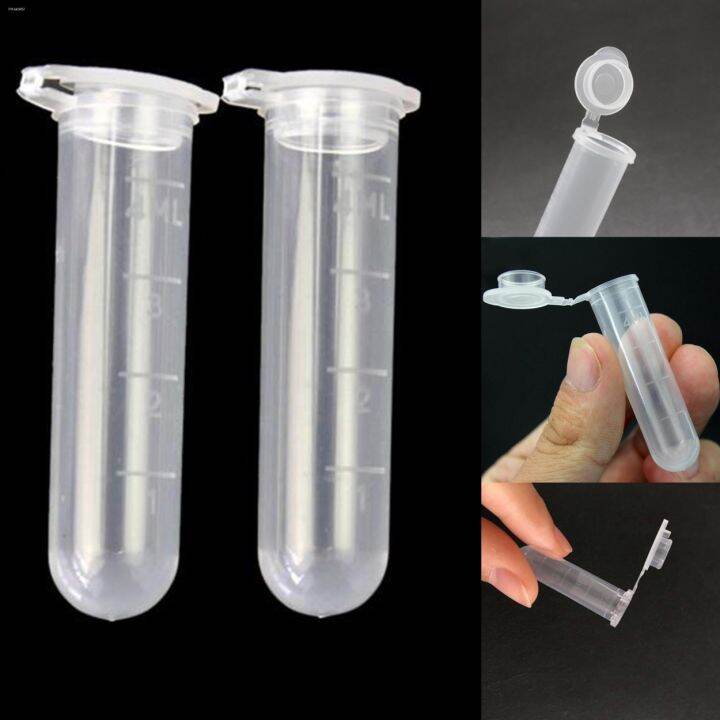 ☄ 50Pcs 5/15 ml Centrifuge Test Tube Clear Plastic Tube Empty Sample