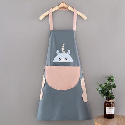 Apron Sleeveless Wipe Hand Cartoon Rabbit Women Apron Kitchen