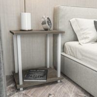 Leilani Nightstand | โต๊ะด้านข้างเตียง | โต๊ะด้านข้าง | End Table | เฟอร์นิเจอร์ห้องนอน | ขาตั้งกลางคืนเล็กๆ | กลางศตวรรษ | ขาโลหะ