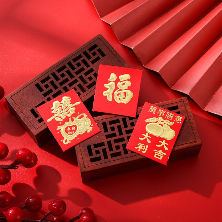 free-shipping-ซองจดหมาย2023-angpao-25ชิ้น-เซ็ตกระเป๋าสีแดงตรุษจีนเทศกาลฤดูใบไม้ผลิโชคดี-cny-ถุงของขวัญคริสต์มาสเงิน