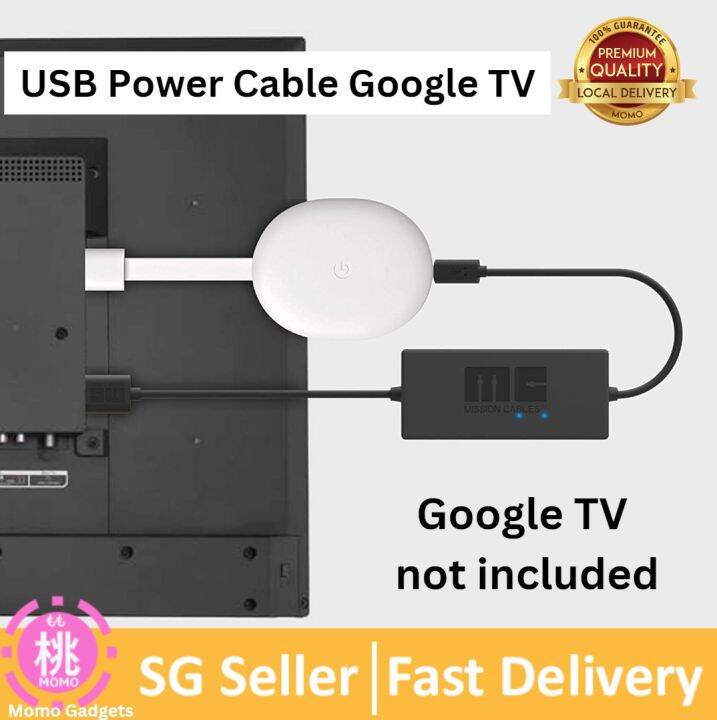 USB Power Cable adaptor for Chromecast with Google TV streaming (Power