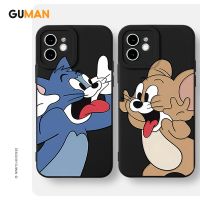 Guman เคสคู่ เคสไอโฟน คู่รัก กันกระแทกซิลิโคนนุ่มน่ารักตลก เคสโทรศัพท์ Compatible for iPhone 14 13 12 11 Pro Max SE 2020 X XR XS 8 7 6 6S Plus พลัส XYB1576