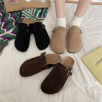 Btou slippers female cork drag wish c-border large size fgn trade Roman shoes half drag lazy people shoes fashn