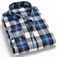 Men Plaid 100 Cotton Shirt 2021 New Spring Autumn Men Casual Shirts Long Sleeve Chemise Homme Male Check Shirts