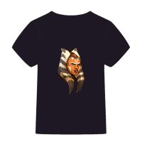 Ahsoka Aaahsoka เสื้อยืดแขนสั้นสำหรับเด็กผู้ชายและเด็กผู้หญิงหลวมและระบายอากาศได้ดี