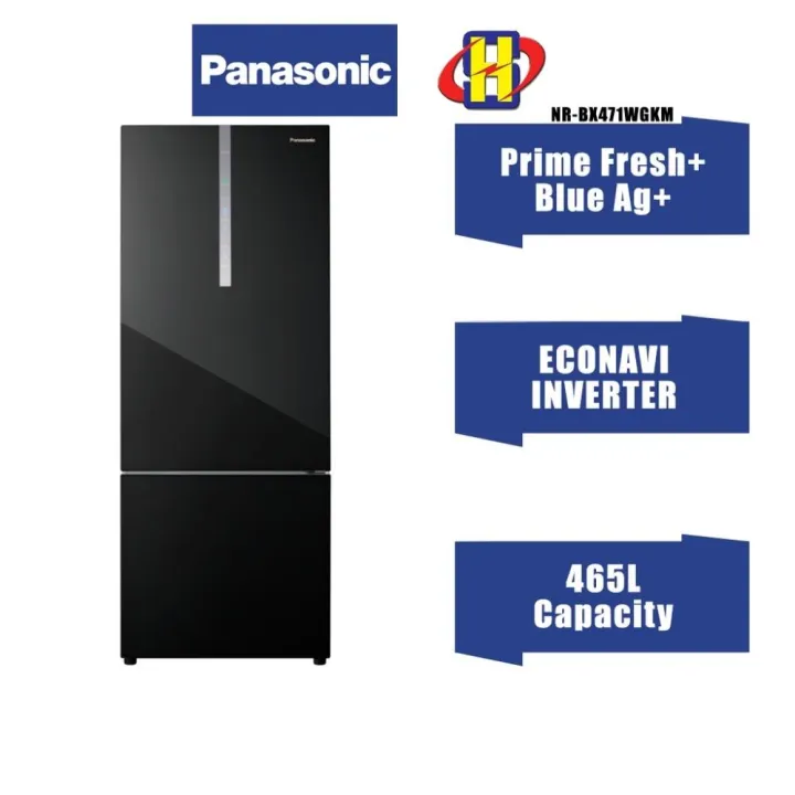 Panasonic Refrigerator (465L) ECONAVI Inverter Bottom Freezer Fridge NR