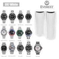 สายนาฬิกา สายยาง แบรนด์ EVEREST สำหรับ Rolex รุ่น EH7 White