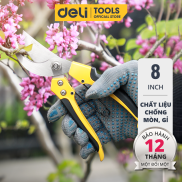 Kéo Cắt Cành Lưỡi Thép Deli Cao Cấp - Kích Thước 8 Inch