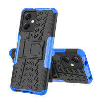 เคส POCO X5 กรณีนาฬิกาพีซีสุดหรู + TPU Stand Armor กรณีกันกระแทก