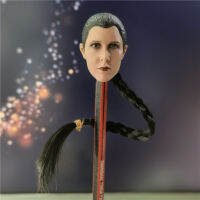 Spot 1/6 Soldier Head Carving Princess Leia Princess Leia Temperament Beauty Youth Version Long Braid