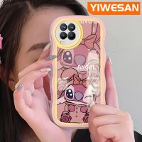 YIWESAN เคสสำหรับ Realme 8 5G 8S 5G Q3i V13 5G Narzo 30 Q3เคสการ์ตูนนางฟ้าน่ารักขอบครีมดีไซน์ใหม่นุ่มขอบกันกระแทกแบบใสเคสมือถือโปร่งใสลายกล้องถ่ายรูปเรียบง่ายอ่อนโยนฝาครอบป้องกัน