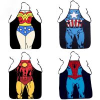 Funny Sexy Apron Superhero Waterproof Apron Kitchen Cooking Aprons Dinner Party Cooking Bib BBQ Apron фартук для кухни Delantal Aprons