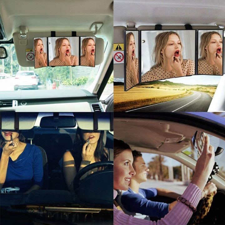 car-3-sections-folding-vanity-mirror-adjustable-car-sunshade-mirror-car-interior-decorative-mirror