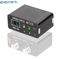 1.8MHz-50MHz 0.5W-120W คลื่นสั้น SWR และมิเตอร์พลังงานวัตต์เมนูภาษาอังกฤษจีนสลับได้ชนิด C ชาร์จอินเทอร์เฟซ