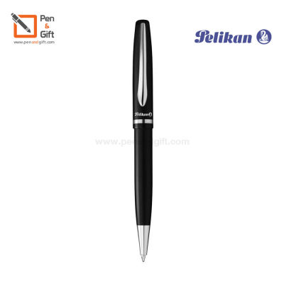 Pelikan Jazz Elegance Ballpoint Pen Black , White - Pelikan ปากกาลูกลื่น พิลีแกน แจ๊ส เอลิแกนซ์ สีดำ สีขาว ปากกาโลหะแบบหมุน เปลี่ยนไส้ปากกาได้  [Penandgift]
