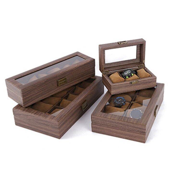 multiple-watch-box-wooden-jewelry-storage-packaging-box-window-glass-display-box-jewelry-storage-box