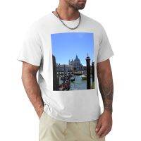 Gondolas On The Grand Canal, Venice T-Shirt Quick-Drying T-Shirt Korean Fashion Tee Shirt Men Clothings