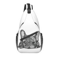 【YF】 Bolsa de buldogue francês casual para ciclismo e acampamento mochila peito transversal masculina ombro cachorro