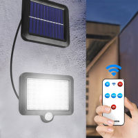 Solar Light Outdoor Motion Sensor Remote Control Waterproof For Garden Street Landscape Spotlight Wall Solar Powered Flood Lamp