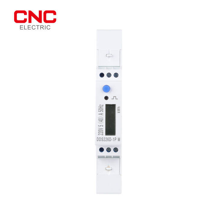 cnc-dds226d-1p-m-din-rail-เฟสเดียว-kwh-วัตต์ชั่วโมง-energy-meter-พร้อม-rs485-5-45-45a-สูงสุด220v-230v-50hz-60hz-แรงดันไฟฟ้า