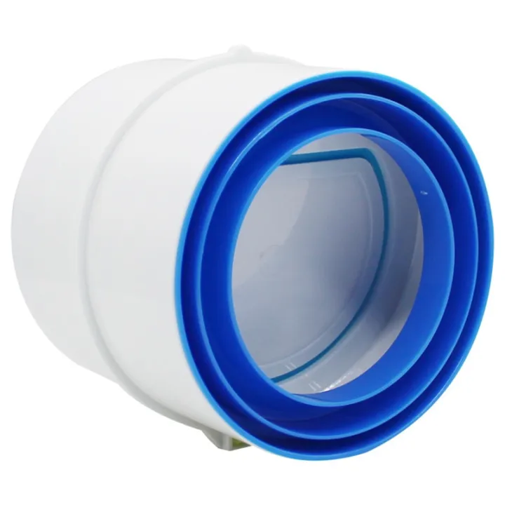 1PC PVC Exhaust Fan Check Valve Round Pipe Backdraft Damper 75/110Mm
