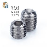 10 Buah/Banyak 2 -56 4 -40 5 -40 6 -32 x L1/4 1/8 3/16 5/16 UNC Stainless Steel Sekrup 4 -40 Grub Sekrup Hex Socket Kepala Sekrup Set