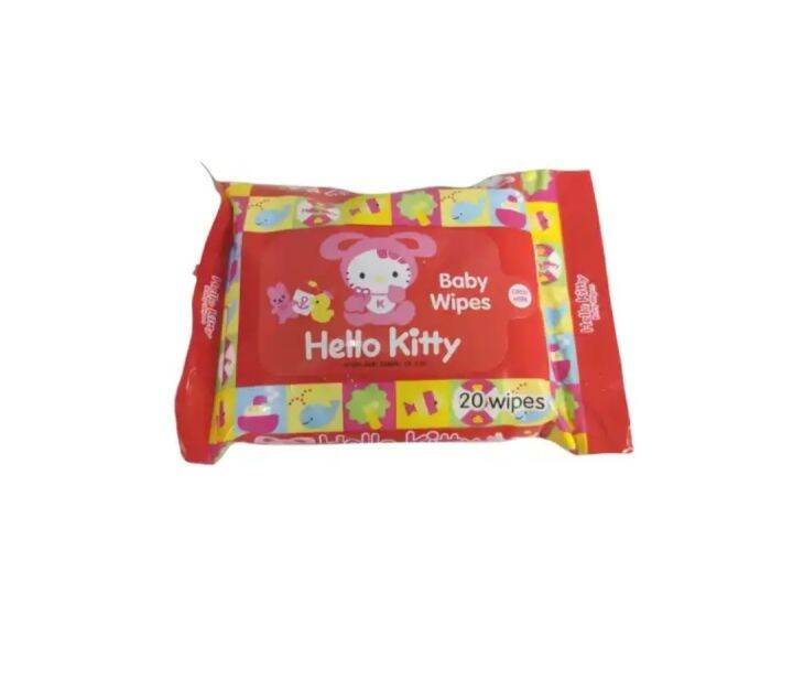 "MARISCHERLEJ" " Hello Kitty Baby wet Wipes 20pcs Wipes Lazada PH