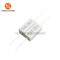 10PCS 5W 5 Cement Resistor Power Resistance 0.1R-100K 1R 2.7R 10R 43R 470R 0.15 0.25 0.47 0.68 1 3 10 12 22 27 47 100 500 ohm