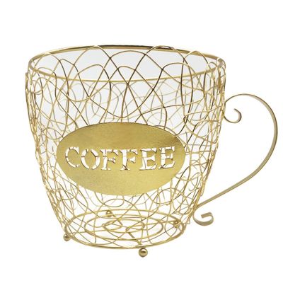 Coffee Capsule Universal Storage Basket Coffee Cup Basket Coffee Pod Organizer Holder Black for Home Cafe Hotel
