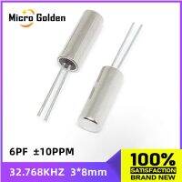 (10 ชิ้น) 32.768Khz 3 * 8mm Crystal Oscillator 32.768K 32768 3x8mm 308 กระบอกควอตซ์ความถี่เรโซเนเตอร์ 6PF ±10PPM