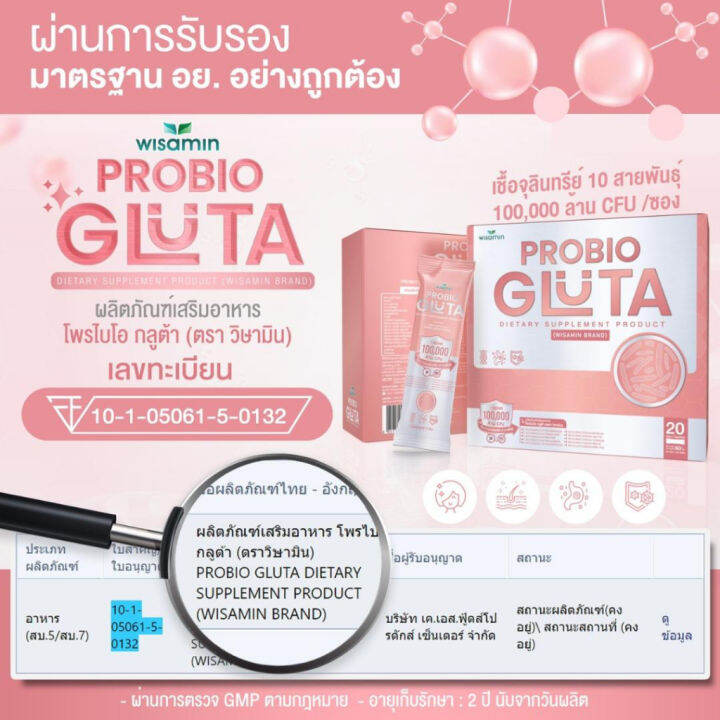 ซื้อ-1-แถม-1-pre-bio-พรีไบโอ-60-ซอง-โพรไบโอ-กลูต้า-probio-gluta-พรีไบโอติก-และ-โปรไบโอติกส์-10-สายพันธุ์-ตราวิษามิน-สินค้าแพคคู่-รวม-80-ซอง