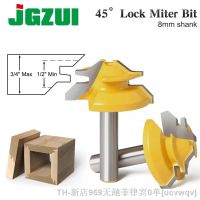 【LZ】❀❁  1Pc 45 Degree Lock Miter Router Bit 8Inch Shank Woodworking Tenon Milling Cutter Tool Drilling Milling For Wood Carbide Alloy