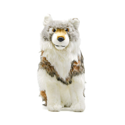 [COD] จำลองนั่งภูเขาหิมะหมาป่าตุ๊กตาสัตว์ ของเล่นตุ๊กตาตุ๊กตาของขวัญเด็กรุ่นใหม่