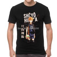 Top Tees oe Haikyuu T Shirts Men Short Sleeve Cotton T-shirts Karasuno High School Hinata Shouyou Tee Novelty Tshirts