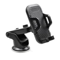 New carbon fiber car mobile phone bracket dashboard navigation telescopic suction cup mobile phone rack car air outlet bracket