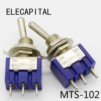 5ชิ้น/ล็อต Mts-102ขนาดเล็ก3-Pin G107 Spdt On-On 6a 125V สวิตช์สลับ3a250vac Gratis Ongkir คุณภาพดี